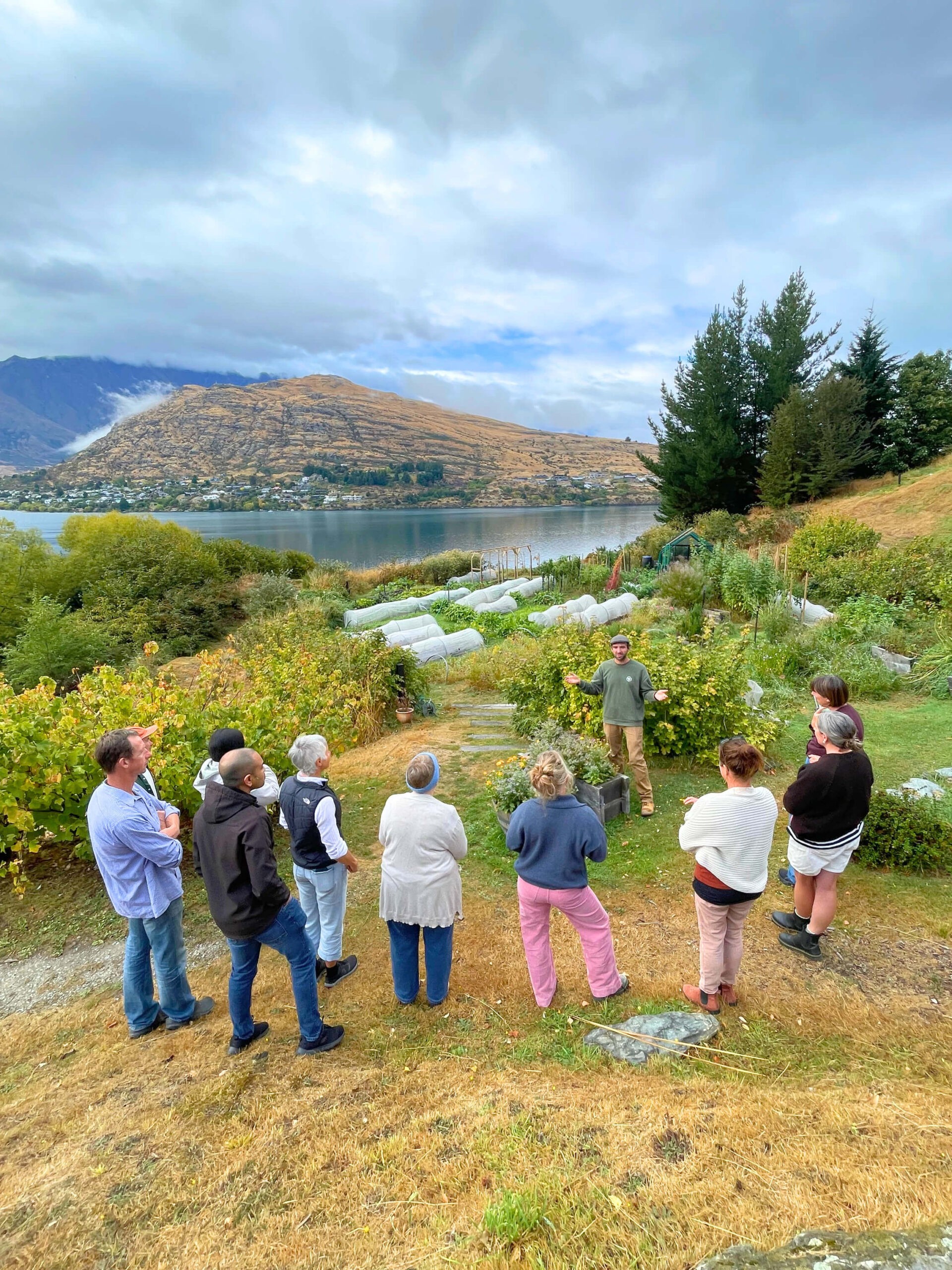 Exploring the Organic Kitchen Garden at Sherwood Queenstown